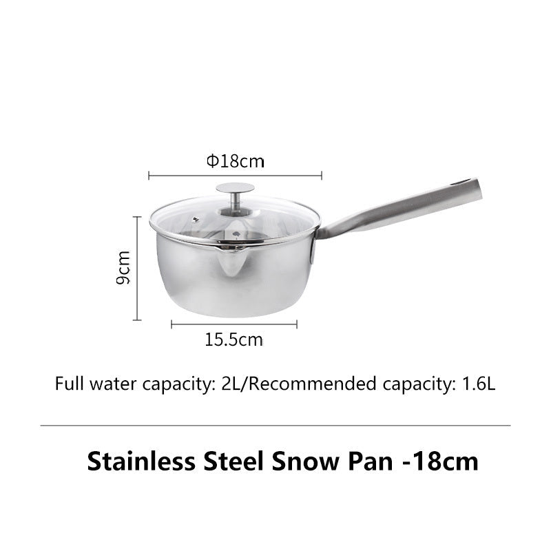 Shimoyama Stainless Steel Yukihira Pan With Lid Φ18cm