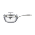 Shimoyama Stainless Steel Yukihira Pan With T Lid Φ20cm