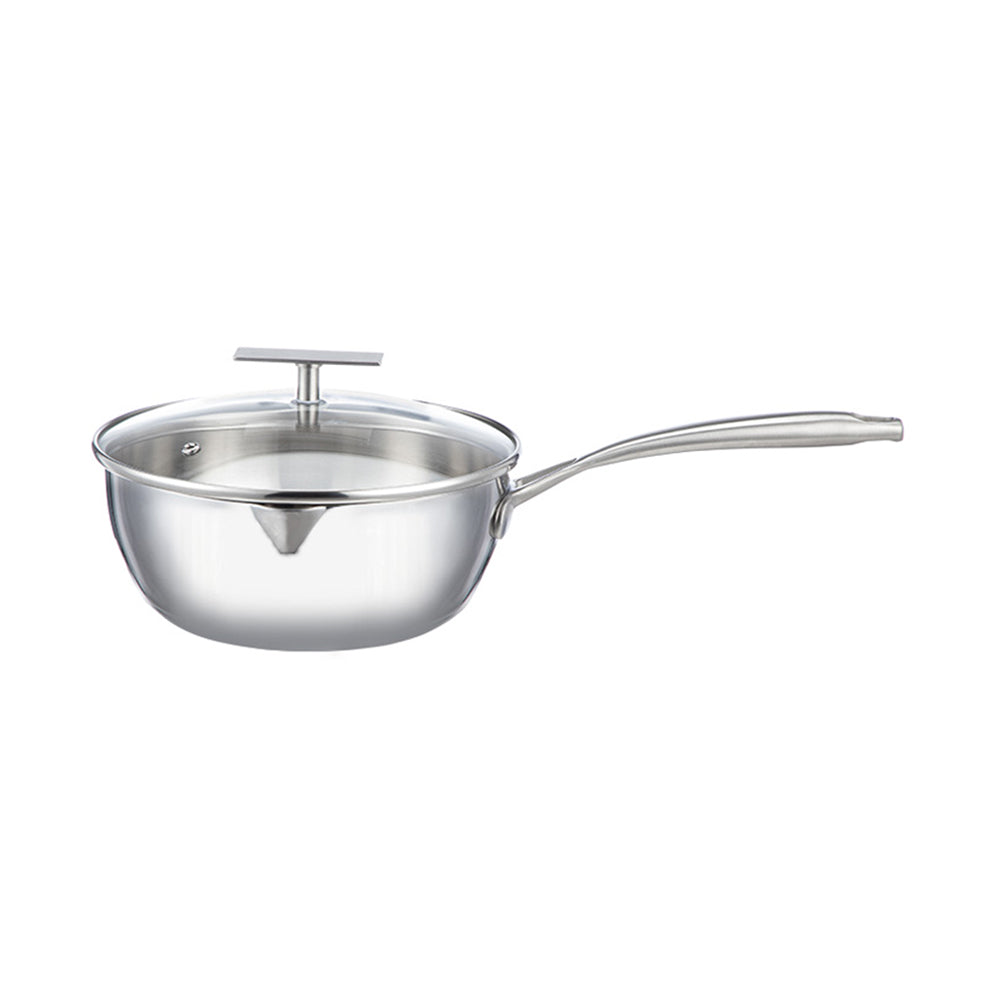 Shimoyama Stainless Steel Yukihira Pan With T Lid Φ20cm