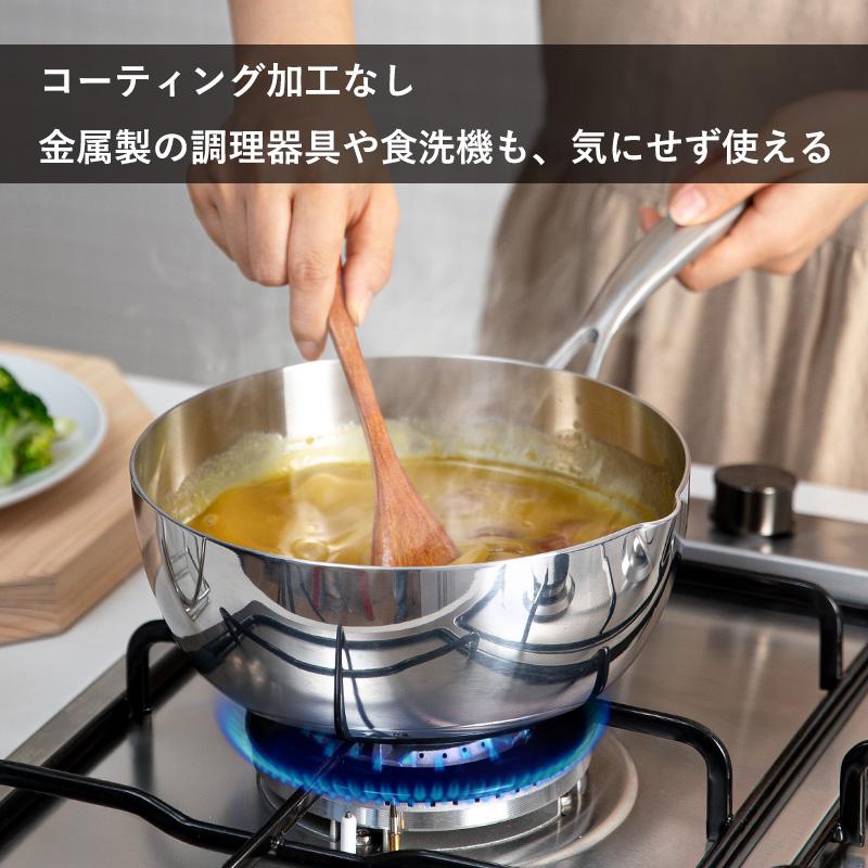 Shimoyama Stainless Steel Yukihira Pan With T Lid Φ20cm