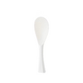 Shimoyama TPX white standing rice scoop with honeycomb texture