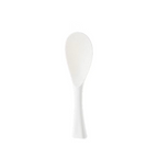 Shimoyama TPX white standing rice scoop with honeycomb texture