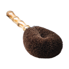 Shimoyama Tawashi Palm Cleaning Brush - Bamboo Handle 28cm