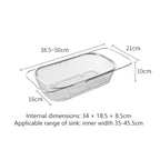 Shimoyama Telescopic Stainless Steel Draining Basket