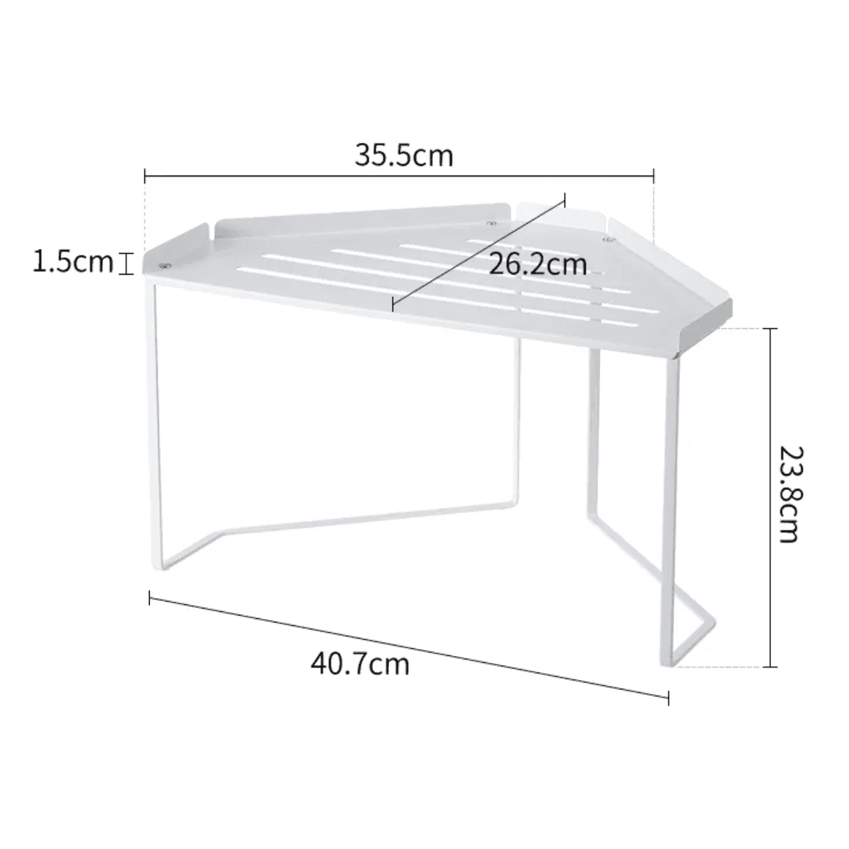 Shimoyama Triangular Corner Shelf Rack