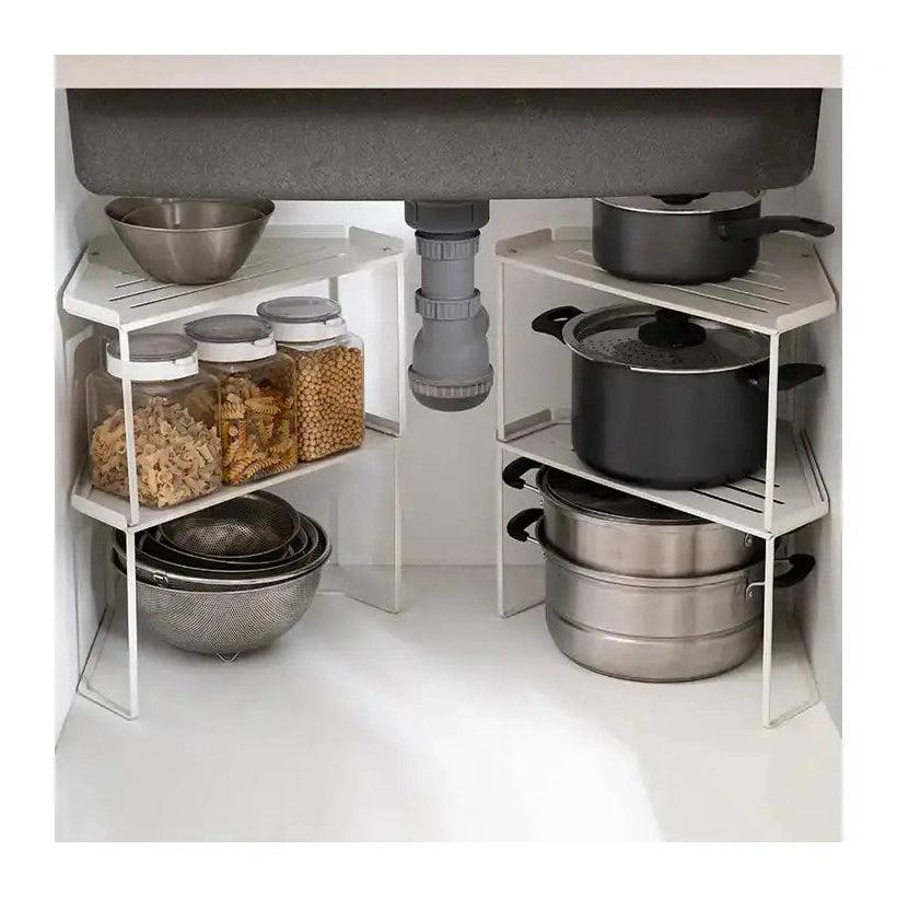 Shimoyama Triangular Corner Shelf Rack