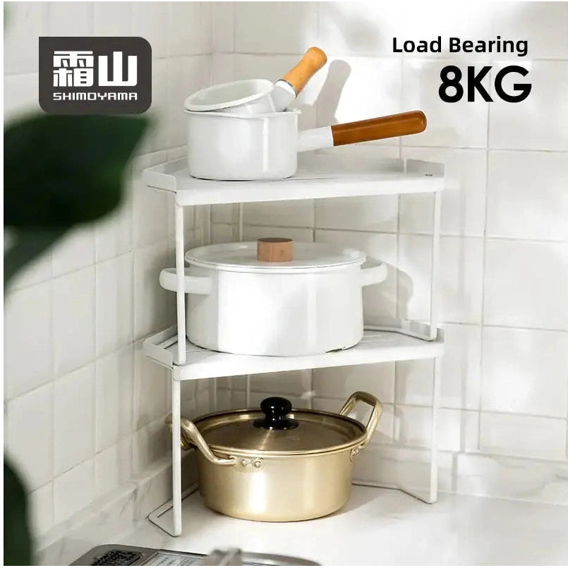 Shimoyama Triangular Corner Shelf Rack