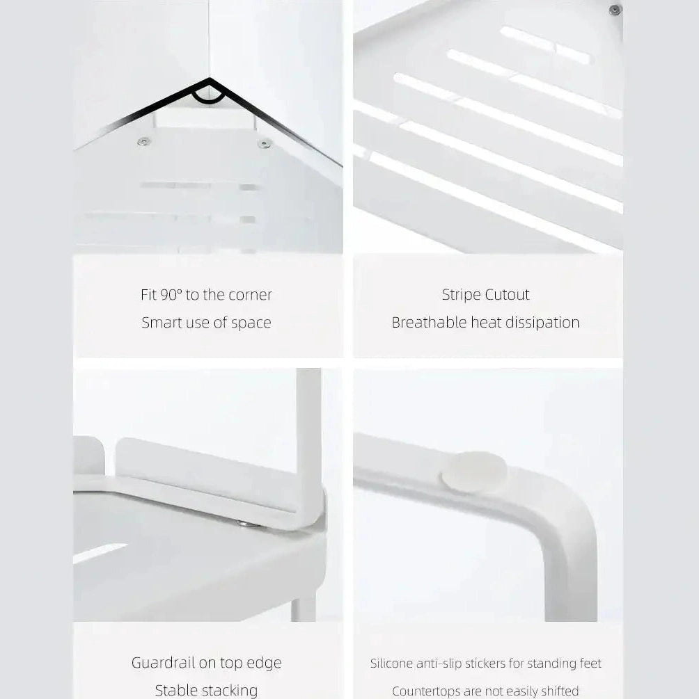 Shimoyama Triangular Corner Shelf Rack