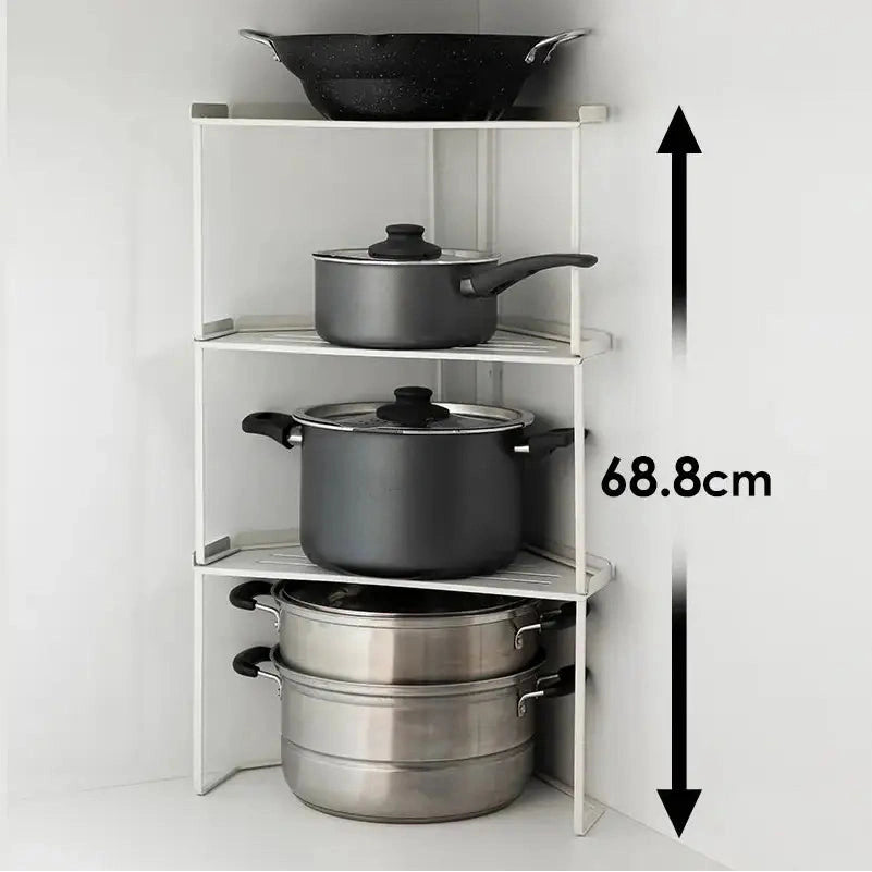 Shimoyama Triangular Corner Shelf Rack