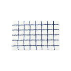 Shimoyama White Grid Floor Mat - 48x76cm
