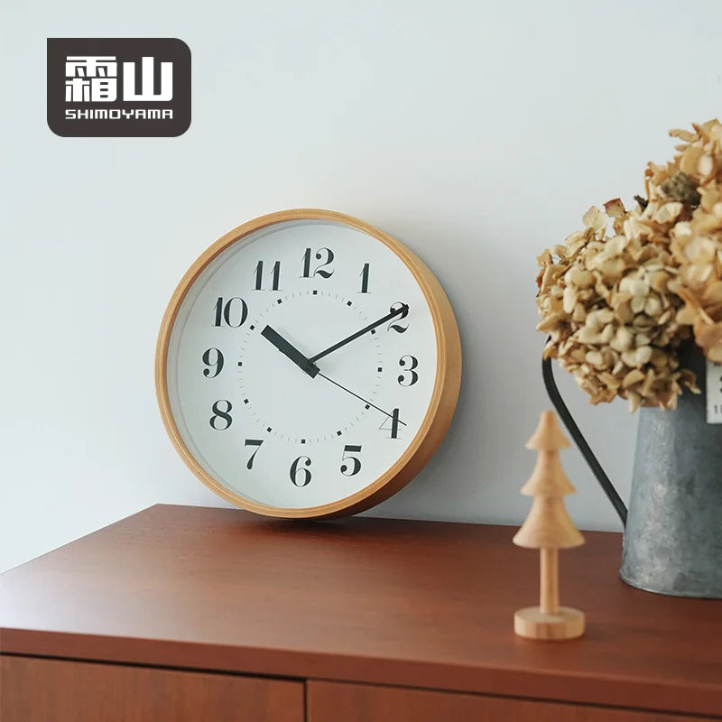Shimoyama Wooden Wall Clock 32cm