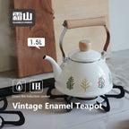 Shimoyama Woodland Enamel Kettle 1.5L