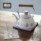 Shimoyama Woodland Enamel Kettle 1.5L