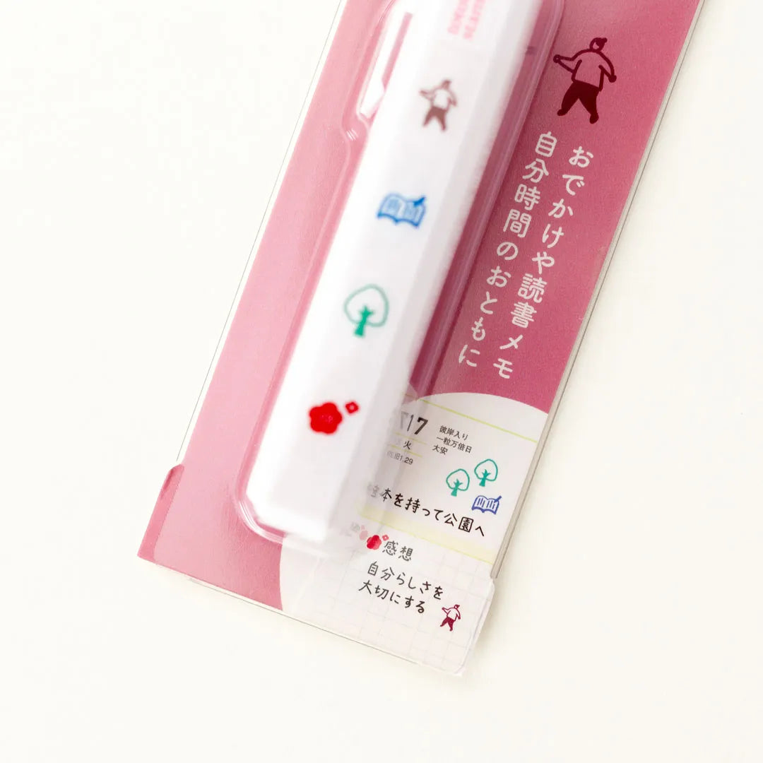 Close view of the Totonofu Planner Stamps Finding the Seasons stick in its pack