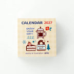 eric Colour Daily Calendar 2027 block with its cover sheet