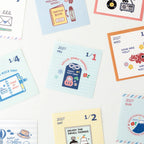 Loose sheets from the eric Colour Daily Calendar 2027 spread out