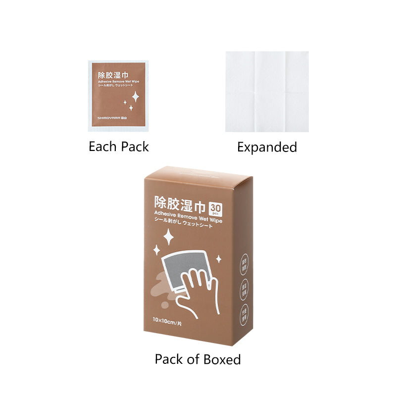 Shiomyama Adhesive Removal Wipes 30 Pack