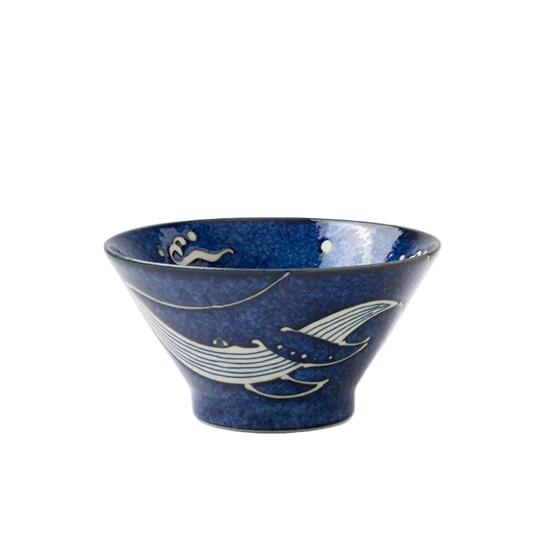 Kujira Whale Flared Donburi Bowl 16D