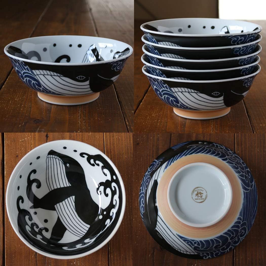 Shiranami Kujira Whale Ramen Bowl 20.5D