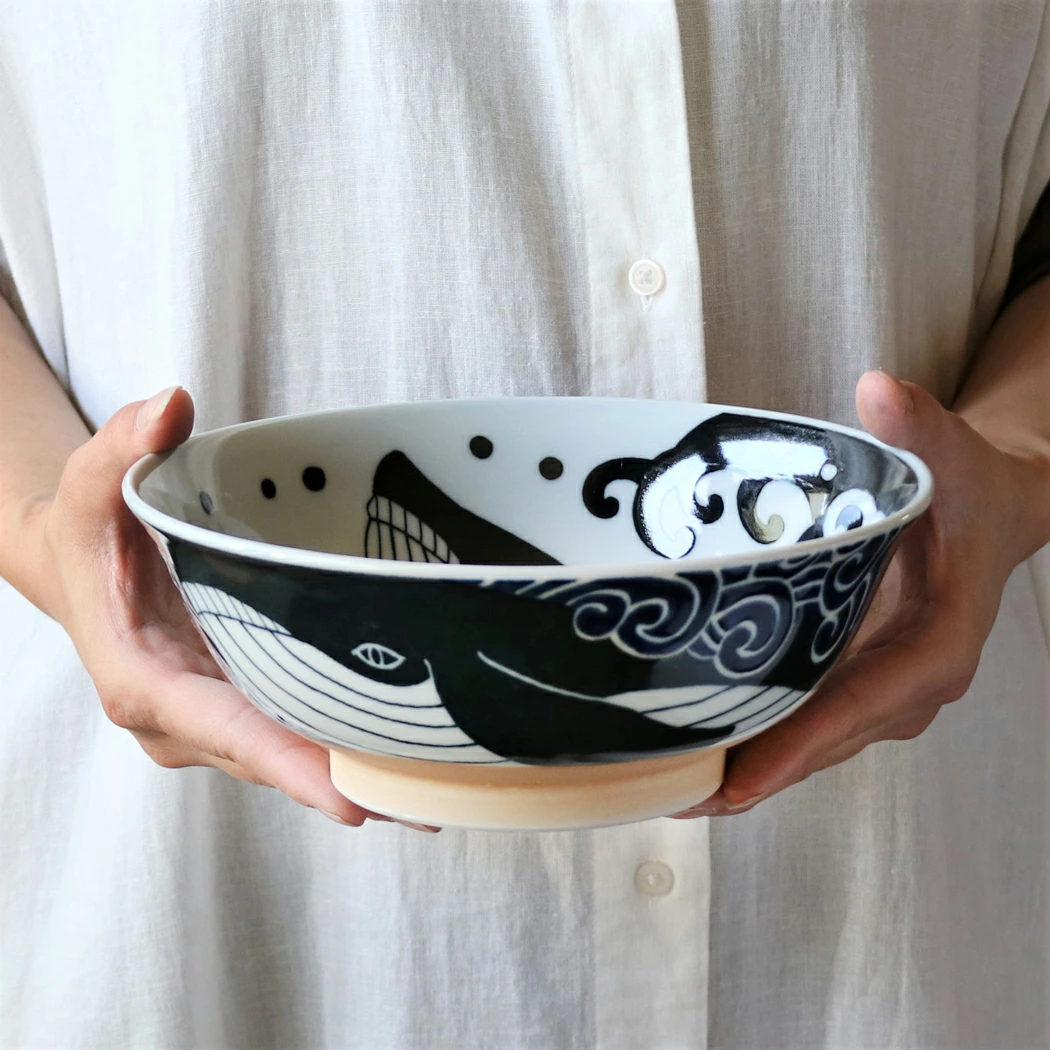 Shiranami Kujira Whale Ramen Bowl 20.5D