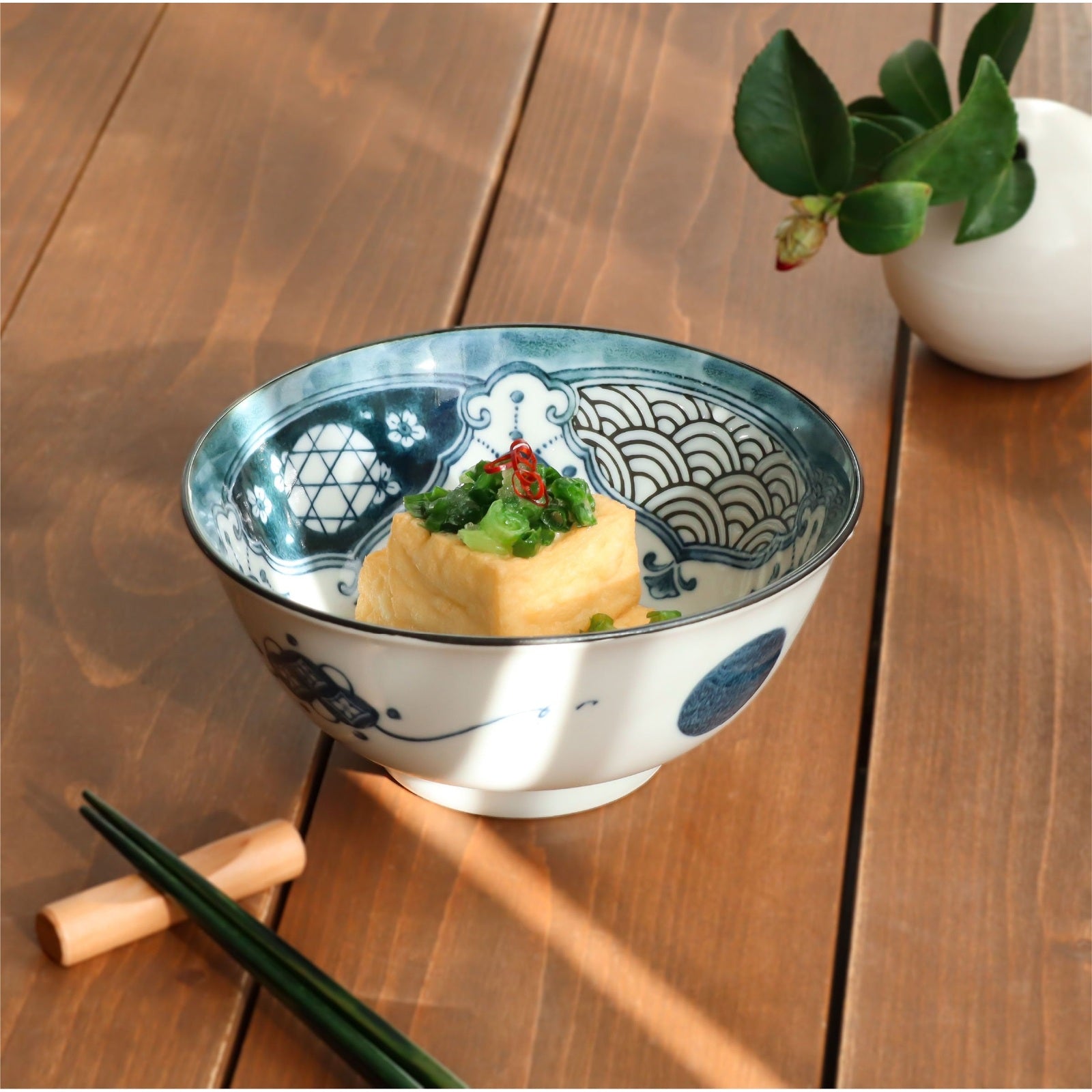 Shonzui Sometuke Yourakumon Donburi Bowl 15D