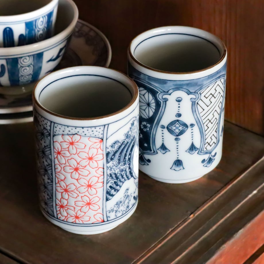 Shonzui Yoraku Motif Sushi Teacup 280ml