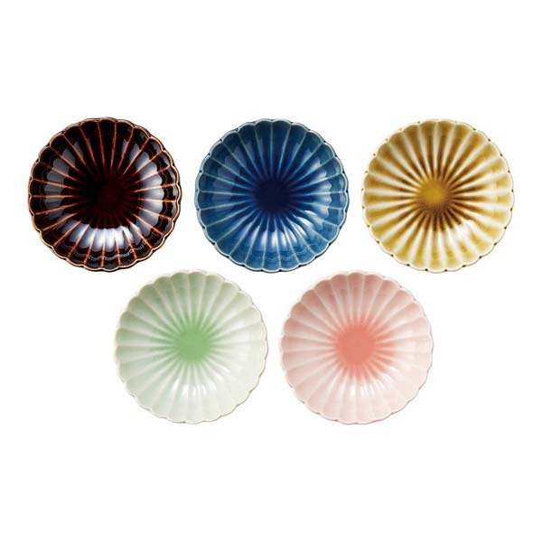 Sinogi Five-Glaze Small Bowl 5P Set