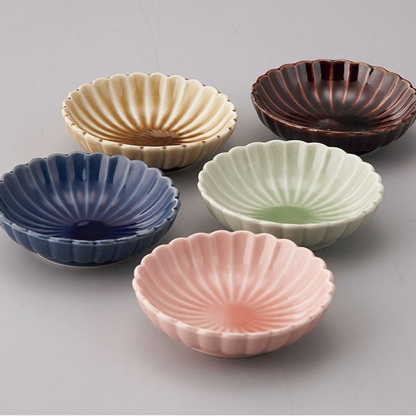 Sinogi Five-Glaze Small Bowl 5P Set