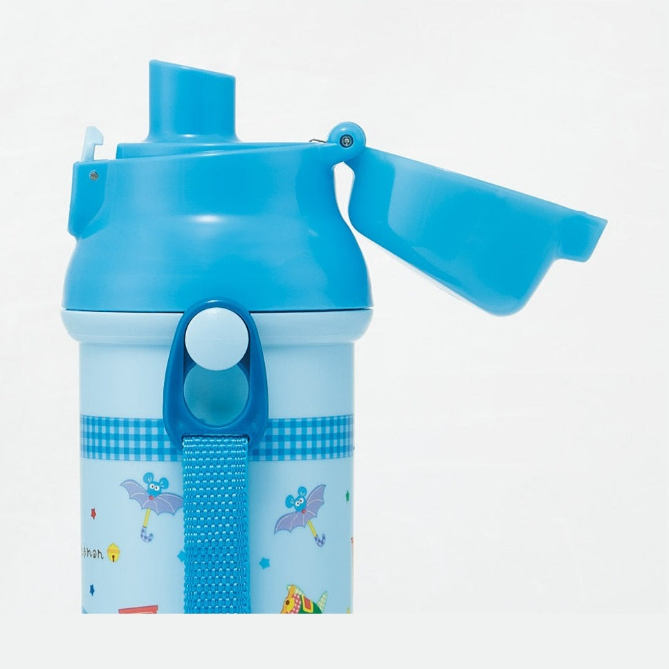 Skater Doraemon Gingham One Touch Drink Bottle 480ml