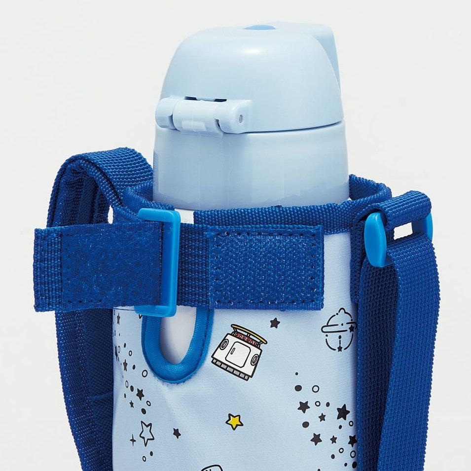 Skater Doraemon in Space Insulated Drink Bottle W/Cover 600ml