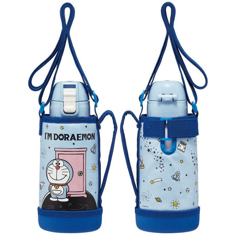 Skater Doraemon in Space Insulated Drink Bottle W/Cover 600ml