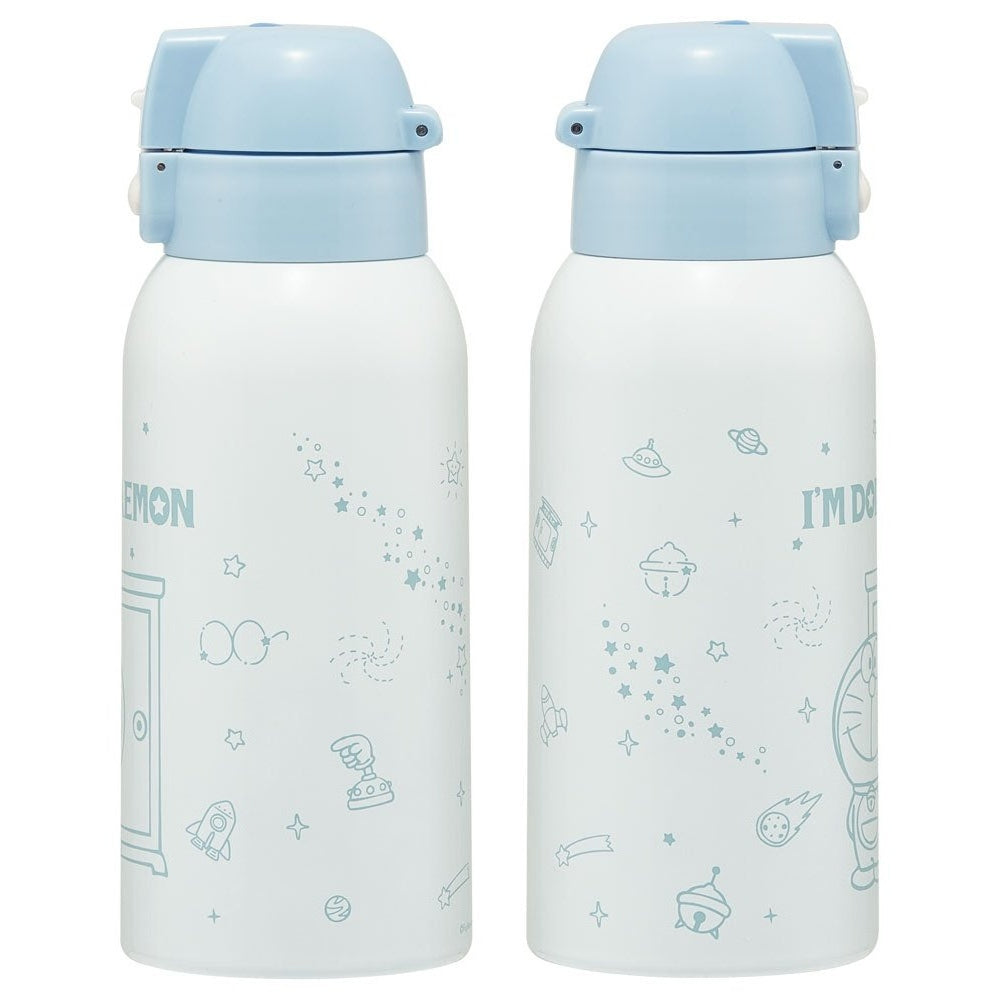 Skater Doraemon in Space Insulated Drink Bottle W/Cover 600ml