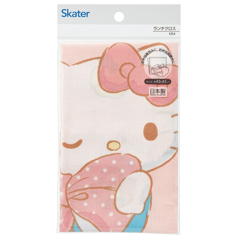 Skater Hello Kitty Big Ribbon Furoshiki Lunch Cloth 43x43