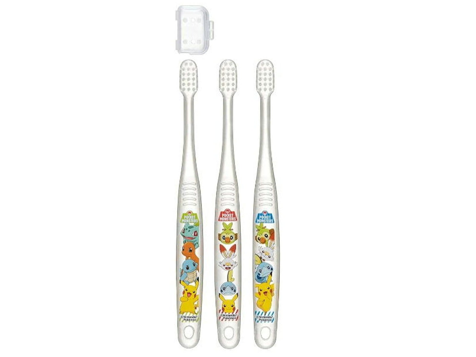 Skater Pokemon Clear Toothbrush Soft 3-5 years 3P
