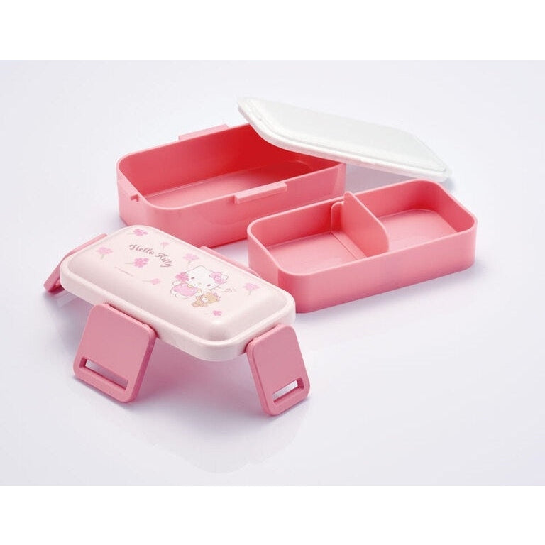 Skater Hello Kitty Floral Wreath 2 Tier Lunch Box 600ml