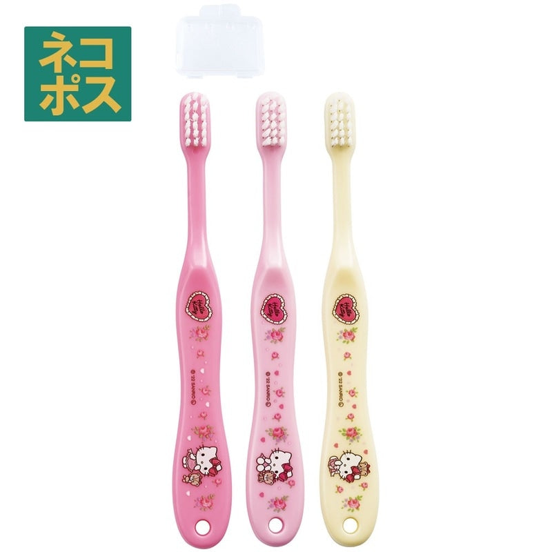 Skater Hello Kitty Lovely Flower Toothbrush 3-5years 3P