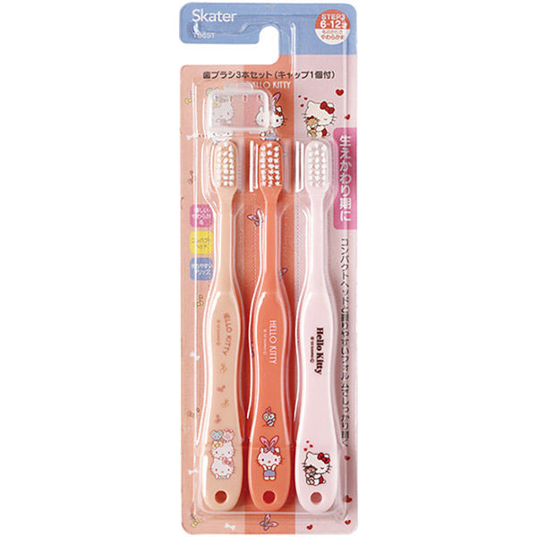 Skater Hello Kitty Toothbrush 6-12 years 3P