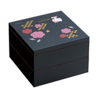 Skater Hello Kitty Two-Tier Lacquer Bento Box