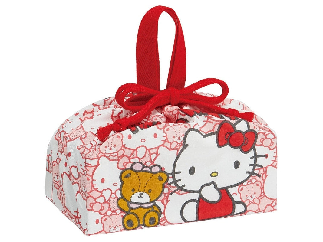 Skater Hello Kitty and Bear Lunch Drawstring Bag