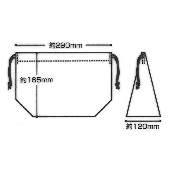 Skater Hello Kitty and Bear Lunch Drawstring Bag