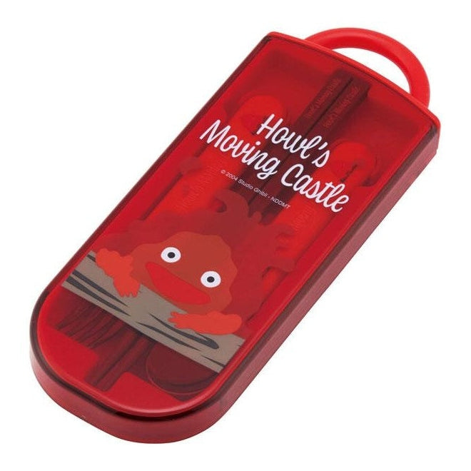 Skater Howl's Moving Castle Calcifer Trio Cutlery Set