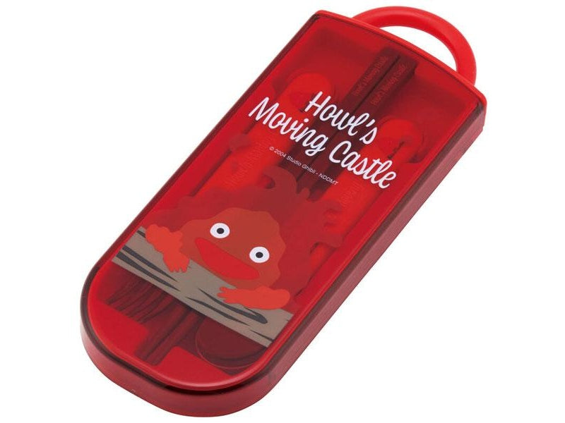 Skater Howl's Moving Castle Calcifer Trio Cutlery Set