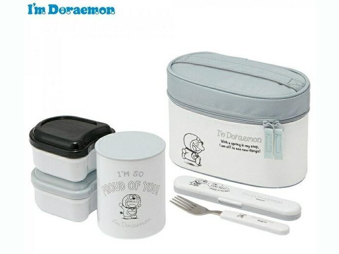 Skater I&#39;m Doraemon Thermal Lunch Box Set