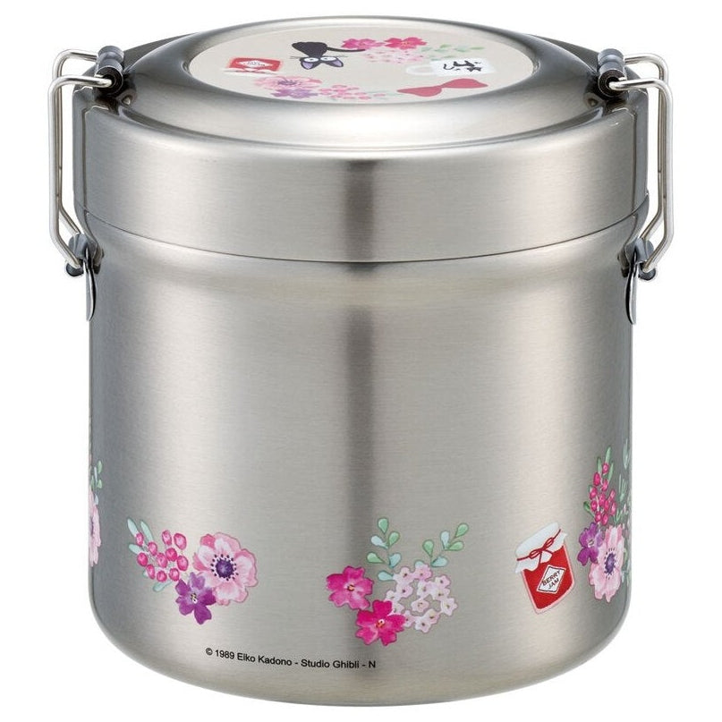 Skater Kiki's Delivery Service Pink Floral Vacuum Lunch Jar 600ml