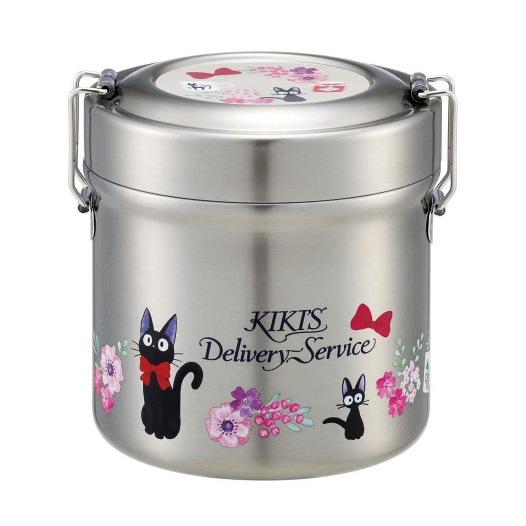 Skater Kiki's Delivery Service Pink Floral Vacuum Lunch Jar 600ml