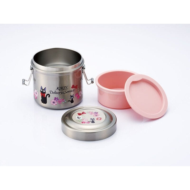 Skater Kiki's Delivery Service Pink Floral Vacuum Lunch Jar 600ml