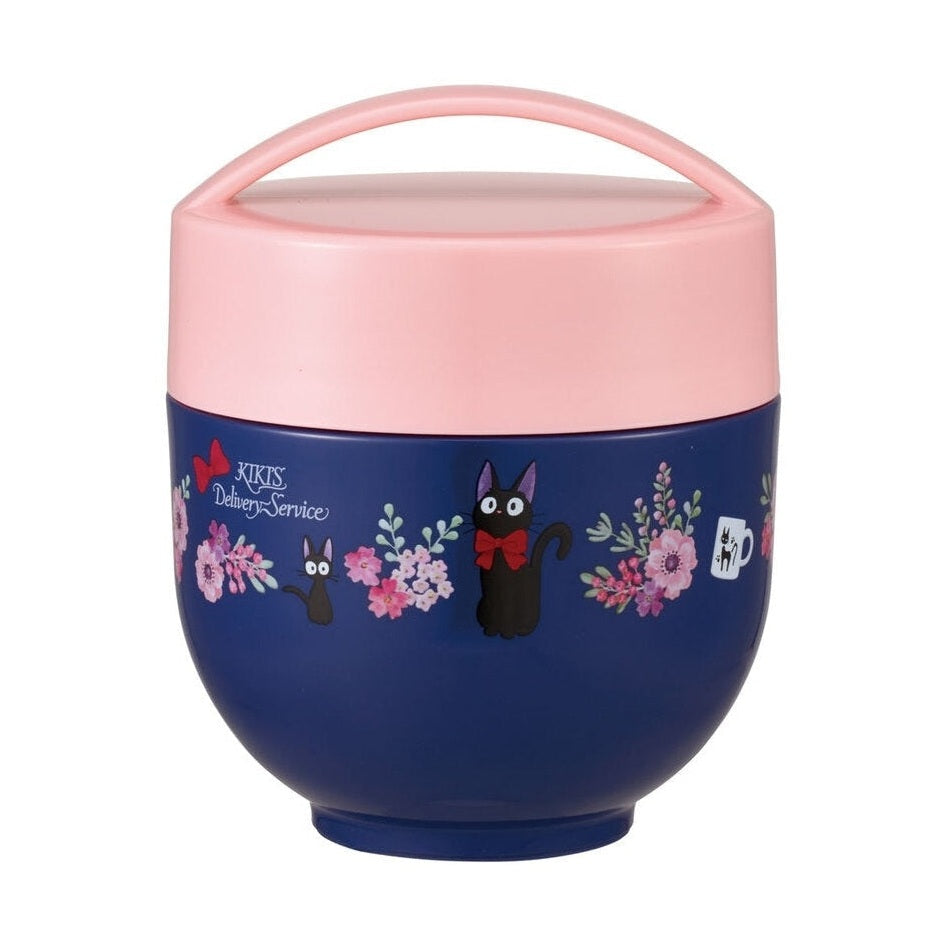 Skater Kiki's Delivery Service Purple Jiji Compact Donburi Vacuum Lunch Jar 540ml