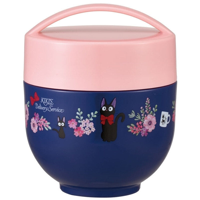 Skater Kiki's Delivery Service Purple Jiji Compact Donburi Vacuum Lunch Jar 540ml