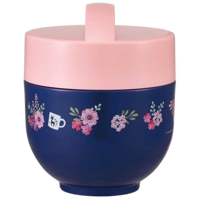 Skater Kiki's Delivery Service Purple Jiji Compact Donburi Vacuum Lunch Jar 540ml