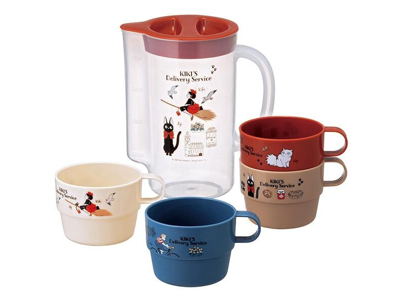 Skater Kiki&#39;s Delivery Service Table Pitcher Jug and 4 Cup Set